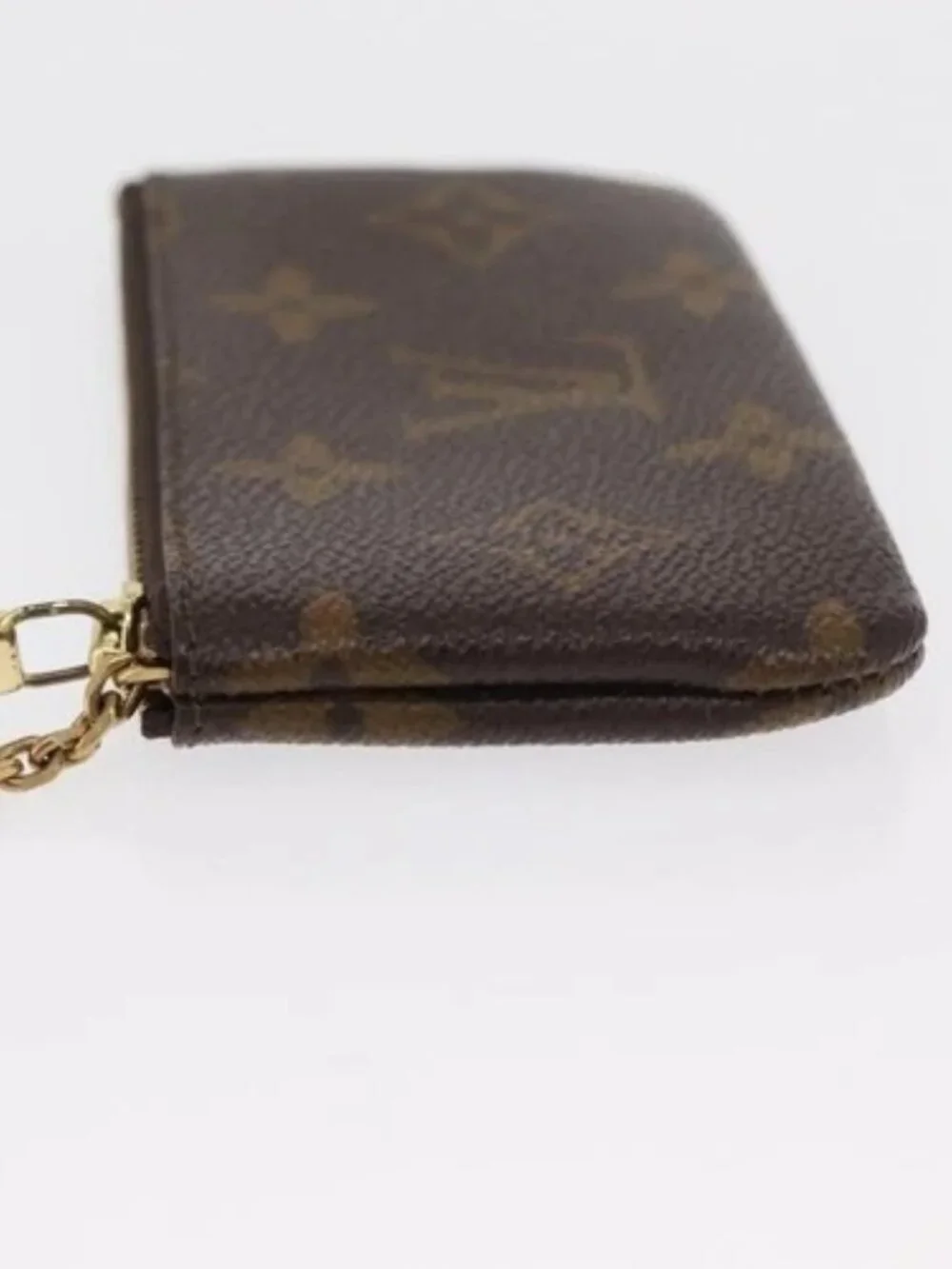 LOUIS VUITTON Monogram Pochette Cles Coin Purse M60033 LV Auth 168399